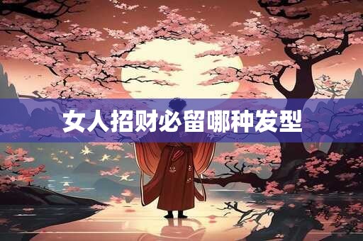 女人招财必留哪种发型