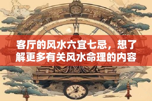 客厅的风水六宜七忌，想了解更多有关风水命理的内容