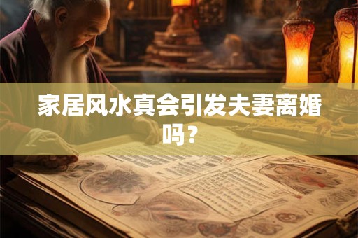 家居风水真会引发夫妻离婚吗? 家居风水真会引发夫妻离婚吗?