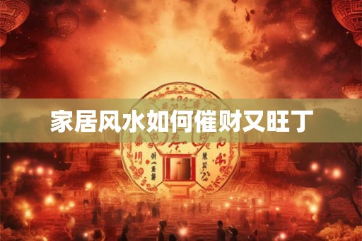 家居风水如何催财又旺丁