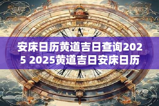 安床日历黄道吉日查询2025 2025黄道吉日安床日历查询
