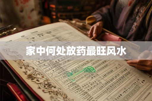 家中何处放药最旺风水