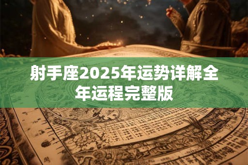 射手座2025年运势详解全年运程完整版