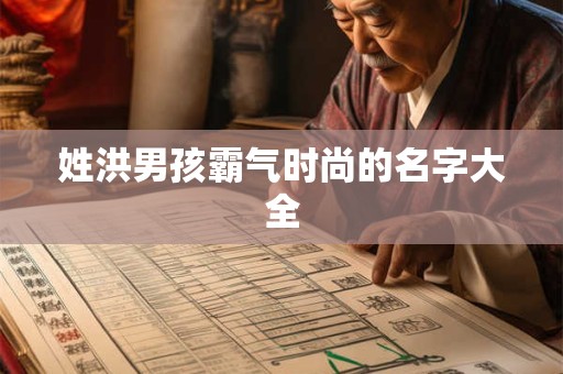 姓洪男孩霸气时尚的名字大全