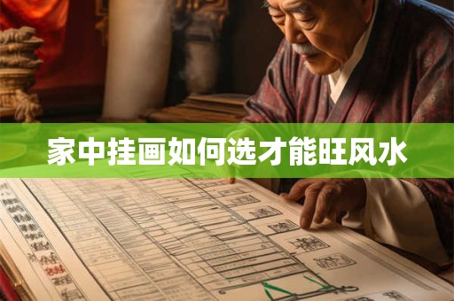 家中挂画如何选才能旺风水