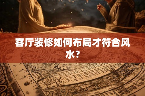客厅装修如何布局才符合风水？