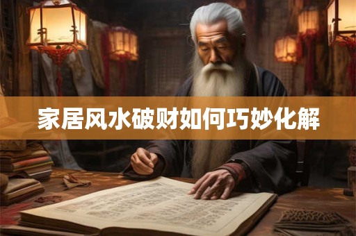 家居风水破财如何巧妙化解