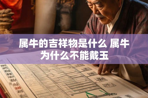属牛的吉祥物是什么 属牛为什么不能戴玉