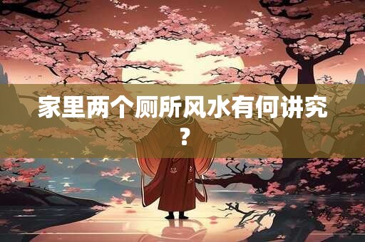 家里两个厕所风水有何讲究？