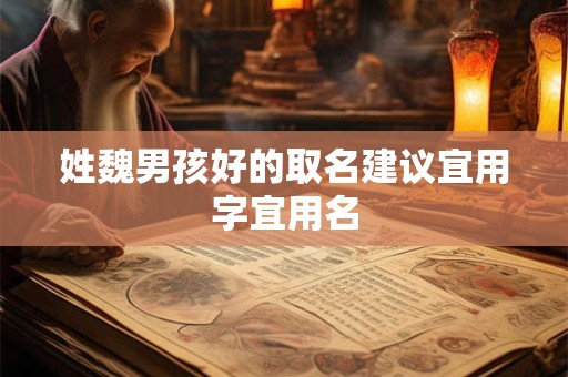 姓魏男孩好的取名建议宜用字宜用名