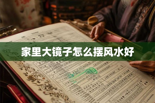 家里大镜子怎么摆风水好