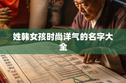 姓韩女孩时尚洋气的名字大全