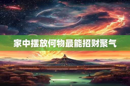 家中摆放何物最能招财聚气