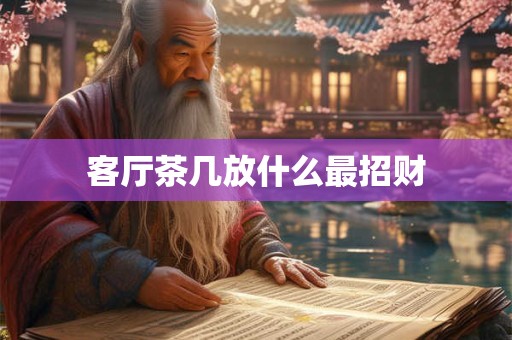 客厅茶几放什么最招财
