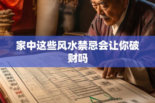 家中这些风水禁忌会让你破财吗
