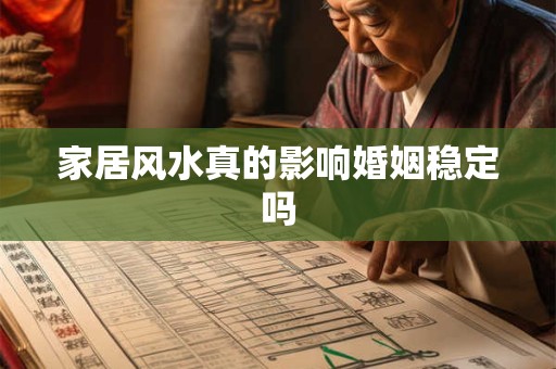 家居风水真的影响婚姻稳定吗