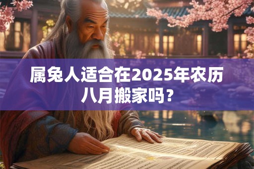 属兔人适合在2025年农历八月搬家吗？