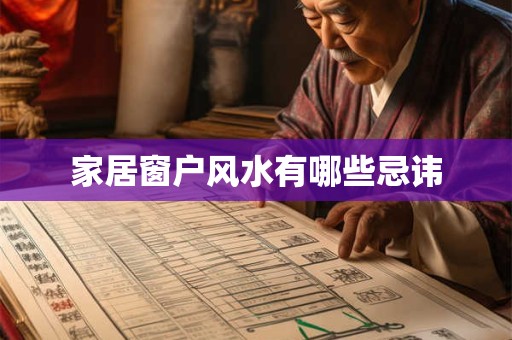 家居窗户风水有哪些忌讳
