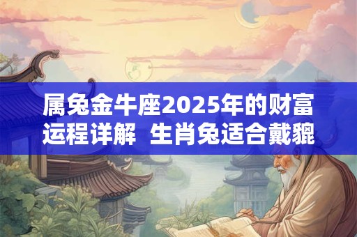 属兔金牛座2025年的财富运程详解  生肖兔适合戴貔貅不