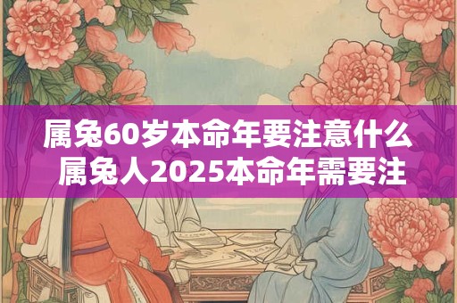 属兔60岁本命年要注意什么 属兔人2025本命年需要注意什么