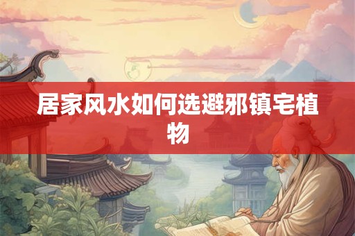 居家风水如何选避邪镇宅植物