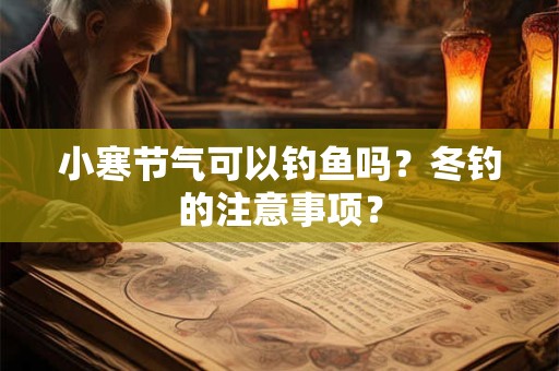 小寒节气可以钓鱼吗?冬钓的注意事项? 小寒节气可以钓鱼吗?冬钓的注意事项?