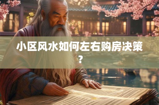 小区风水如何左右购房决策？