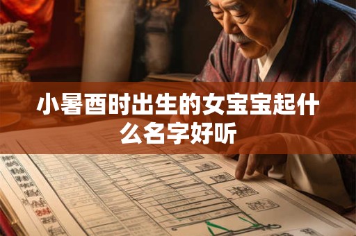 小暑酉时出生的女宝宝起什么名字好听