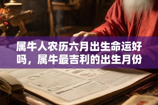 属牛人农历六月出生命运好吗，属牛最吉利的出生月份