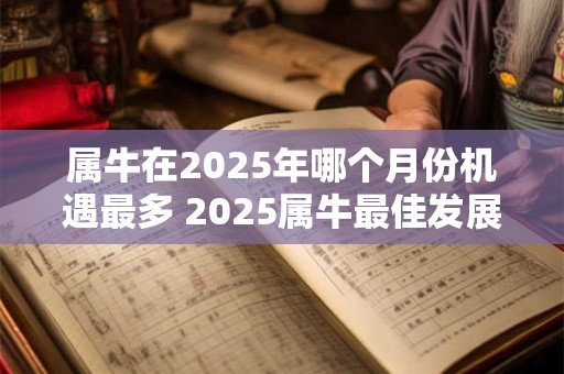 属牛在2025年哪个月份机遇最多 2025属牛最佳发展月份