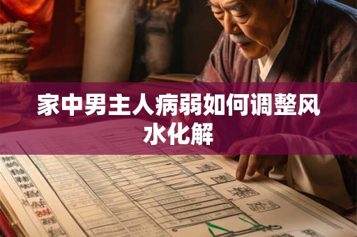 家中男主人病弱如何调整风水化解