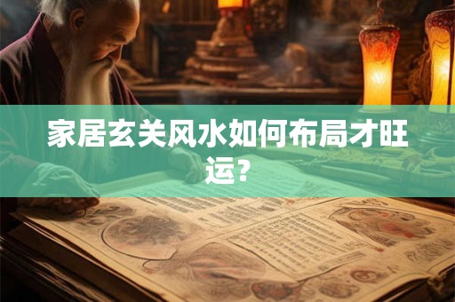 家居玄关风水如何布局才旺运？