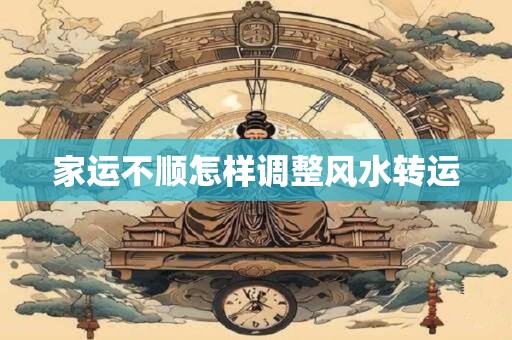 家运不顺怎样调整风水转运