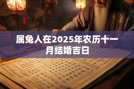 属兔人在2025年农历十一月结婚吉日