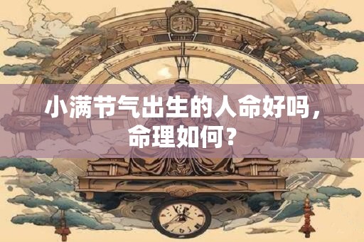 小满节气出生的人命好吗，命理如何？