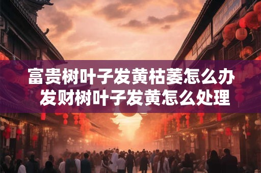 富贵树叶子发黄枯萎怎么办  发财树叶子发黄怎么处理怎么补救