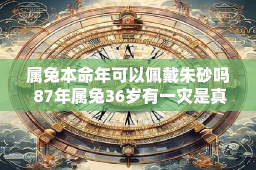 属兔本命年可以佩戴朱砂吗 87年属兔36岁有一灾是真的假的