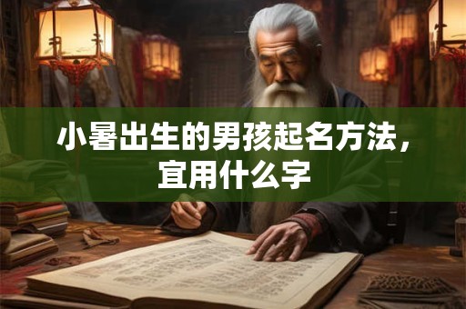 小暑出生的男孩起名方法，宜用什么字