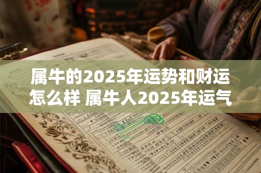 属牛的2025年运势和财运怎么样 属牛人2025年运气如何