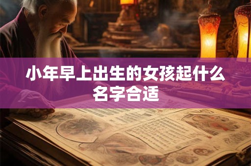 小年早上出生的女孩起什么名字合适
