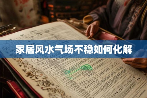 家居风水气场不稳如何化解
