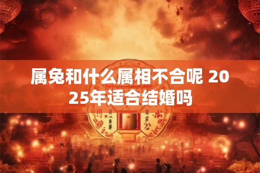 属兔和什么属相不合呢 2025年适合结婚吗 属兔和什么属相不合呢 2025年适合结婚吗