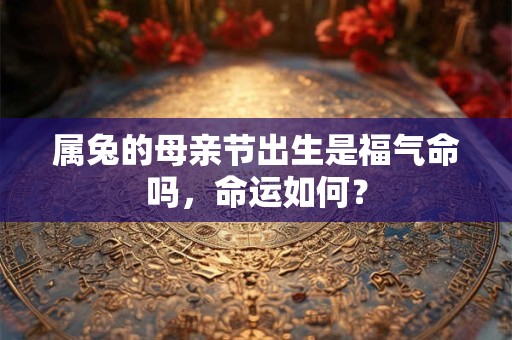 属兔的母亲节出生是福气命吗，命运如何？