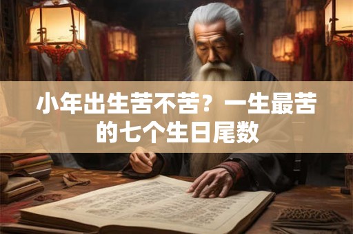 小年出生苦不苦？一生最苦的七个生日尾数