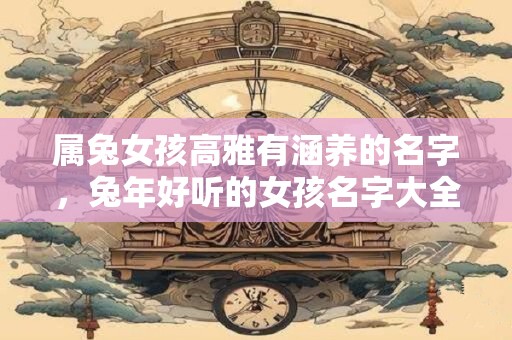 属兔女孩高雅有涵养的名字，兔年好听的女孩名字大全