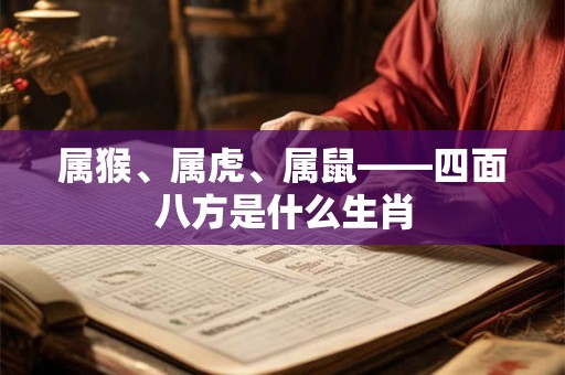 属猴、属虎、属鼠——四面八方是什么生肖