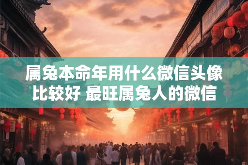 属兔本命年用什么微信头像比较好 最旺属兔人的微信头像本命年版