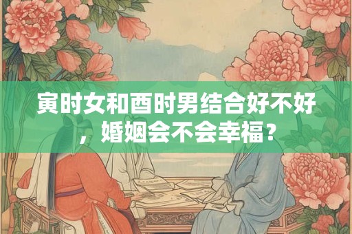 寅时女和酉时男结合好不好，婚姻会不会幸福？