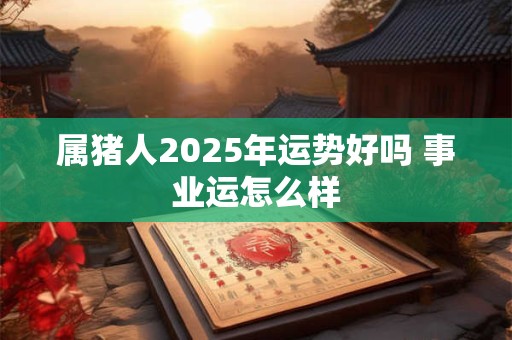 属猪人2026年运势好吗 事业运怎么样 属猪人2026年运势好吗 事业运怎么样