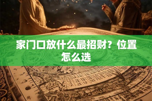 家门口放什么最招财？位置怎么选